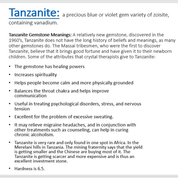 2.31ctw Cluster  Genuine Tanzanite Size 7 Ring - Picture 4 of 4